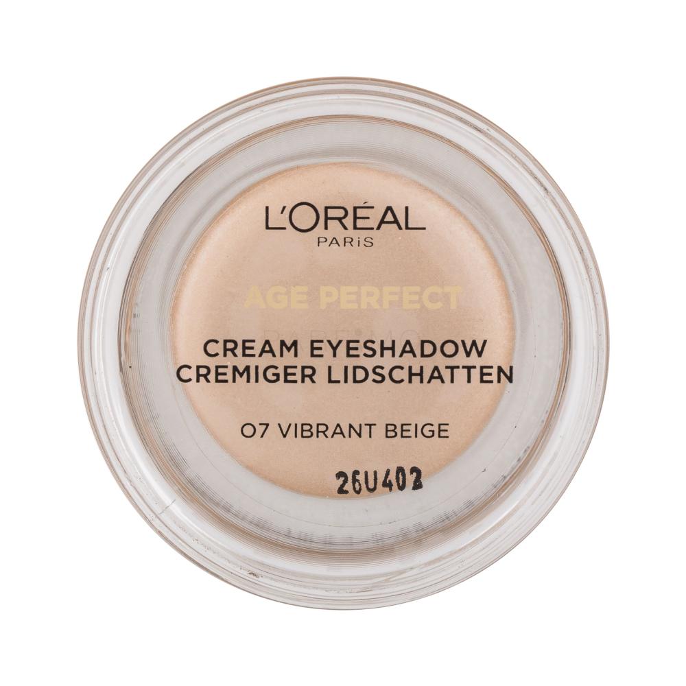 L'Oréal Paris Age Perfect Cream Eyeshadow Lidschatten für Frauen 4 ml Farbton  07 Vibrant Beige