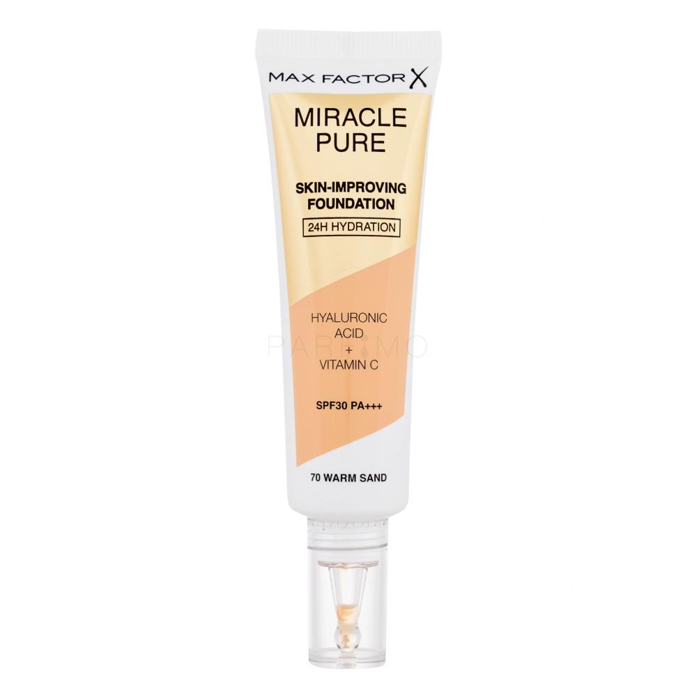 Max Factor Miracle Pure Skin-Improving Foundation SPF30 Foundation für Frauen 30 ml Farbton  70 Warm Sand