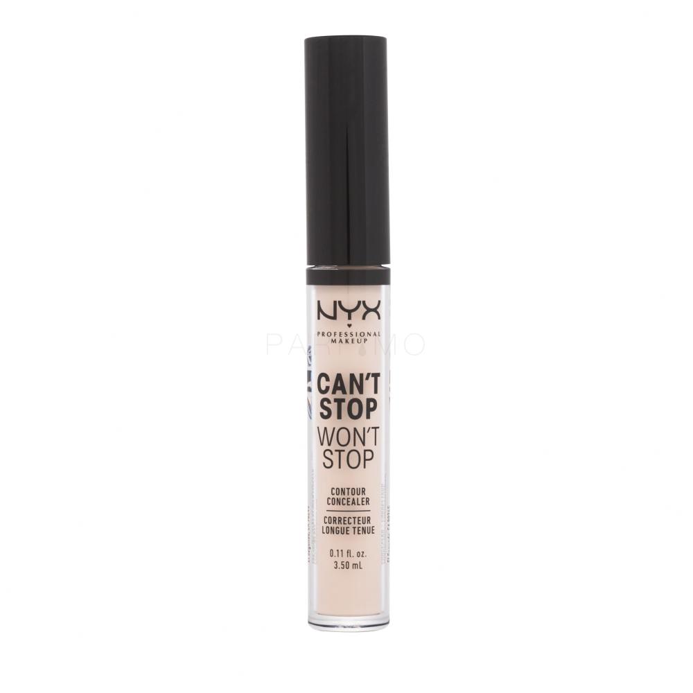 NYX Professional Makeup Can't Stop Won't Stop Contour Concealer Concealer für Frauen 3,5 ml Farbton  04 Light Ivory
