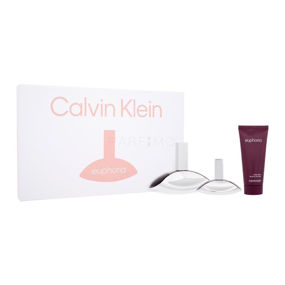 Calvin Klein Euphoria SET2 Geschenkset Eau de Parfum 100 ml + Körpermilch 100 ml + Eau de Parfum 30 ml