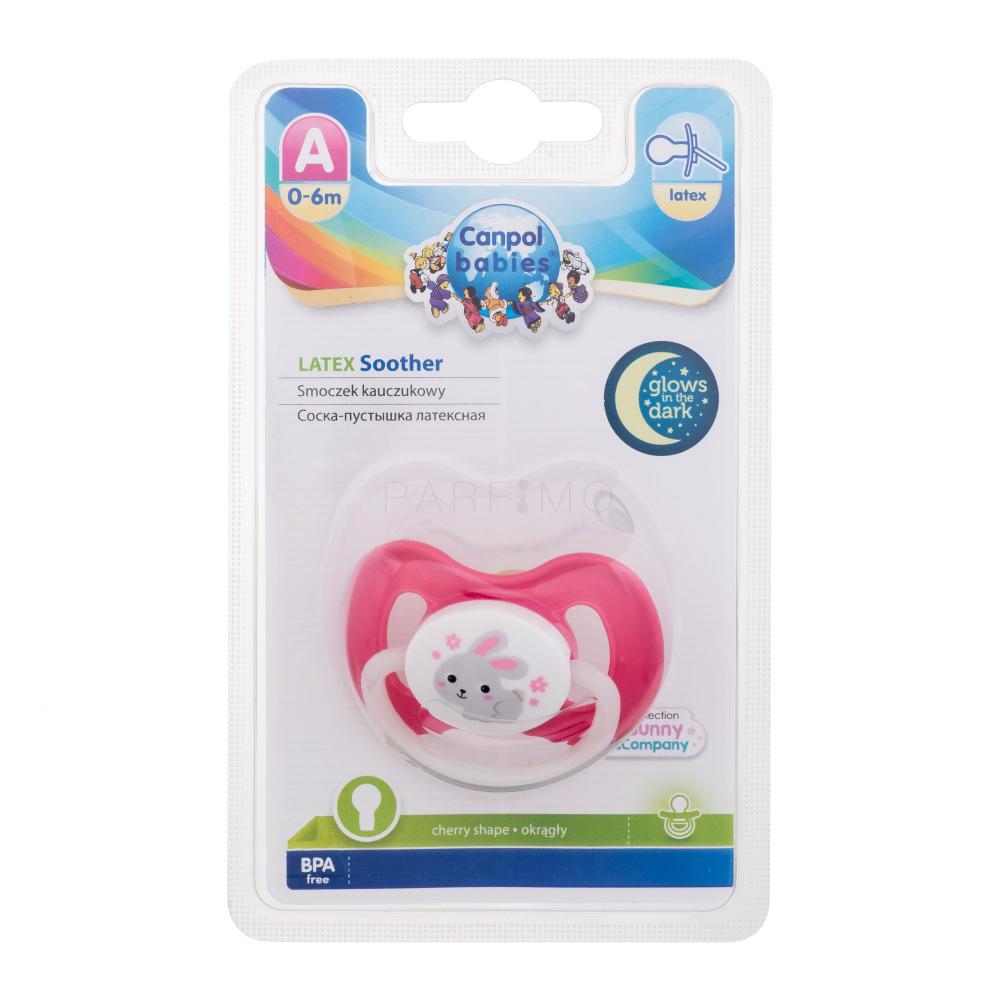 Canpol babies Bunny & Company Latex Soother Pink 0-6m Schnuller für Kinder 1  St.