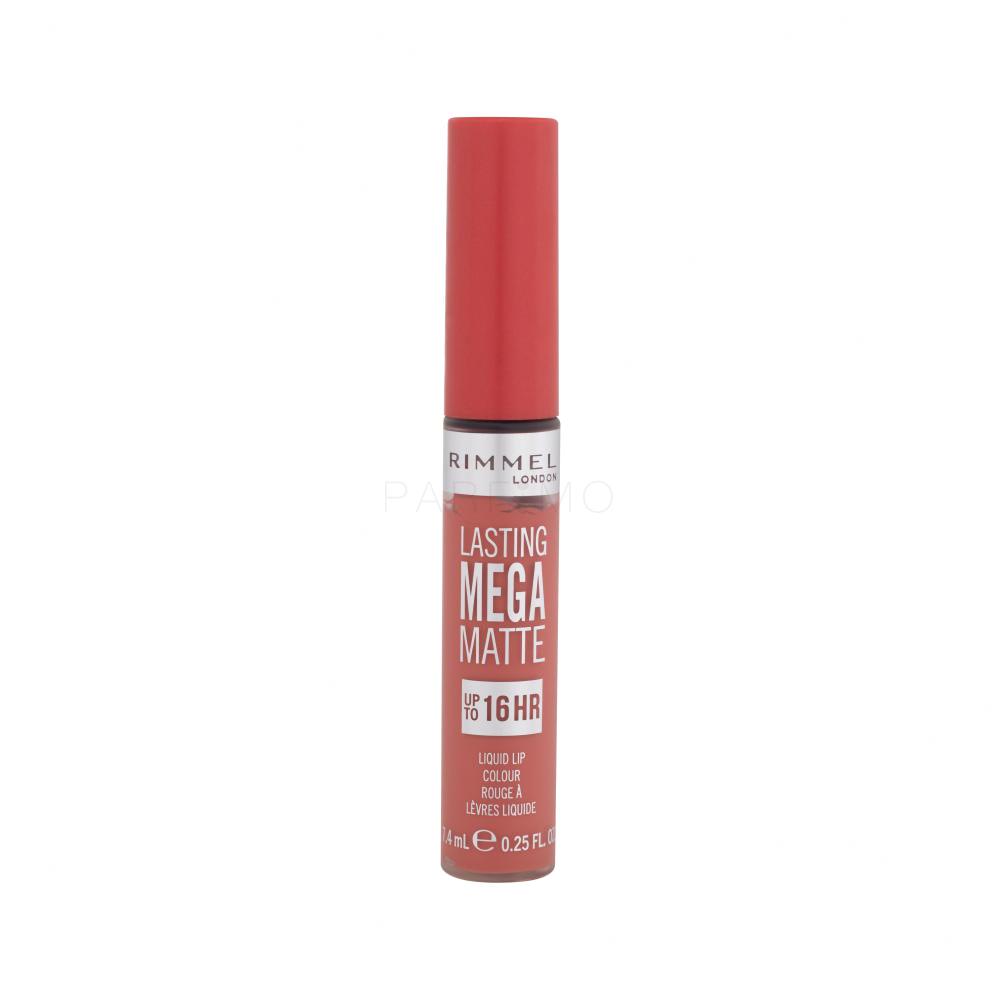 Rimmel London Lasting Mega Matte Liquid Lip Colour Lippenstift für Frauen 7,4 ml Farbton  Coral Sass