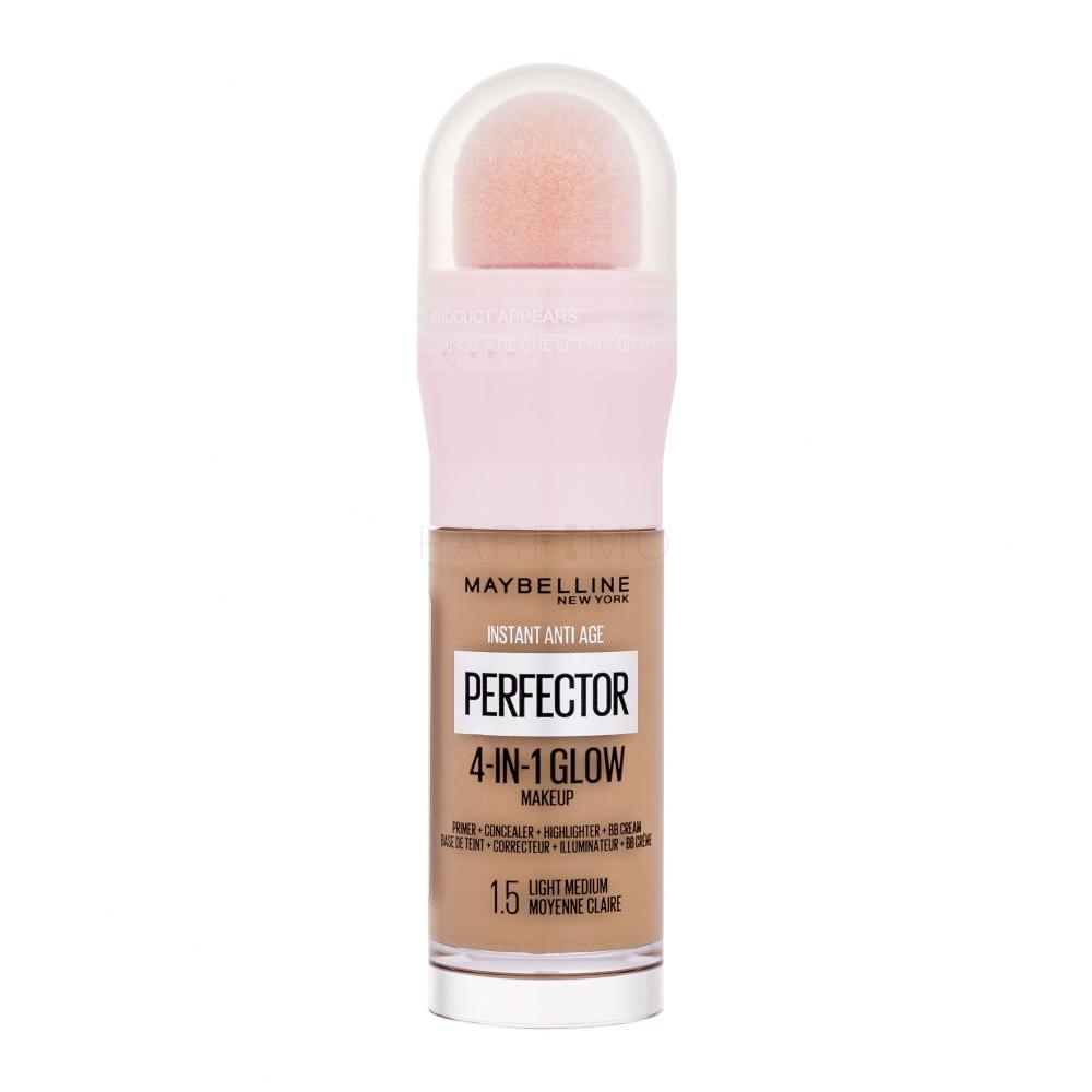 Maybelline Instant Anti-Age Perfector 4-In-1 Glow Foundation für Frauen 20 ml Farbton  1.5 Light Medium
