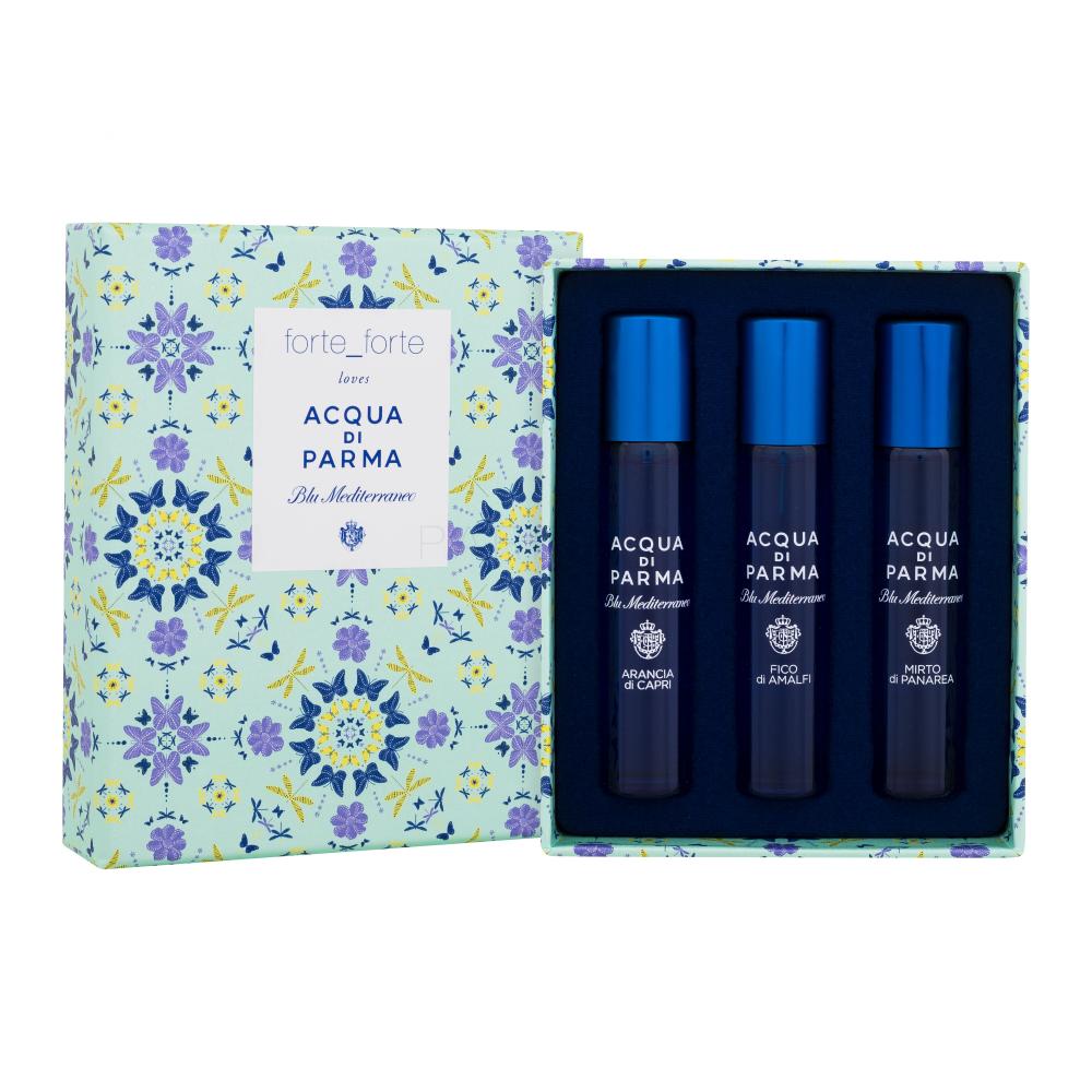Acqua di Parma Blu Mediterraneo forte_forte Limited Edition Geschenkset Eau de Toilette Mirto di Panarea 12 ml + Eau de Toilette Arancia di Capri 12 ml + Eau de Toilette Fico di Amalfi 12 ml