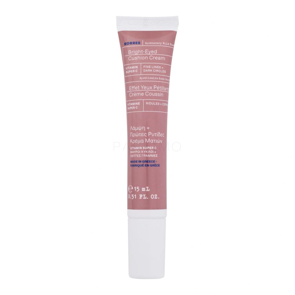 Korres Apothecary Wild Rose Bright-Eyed Cushion Cream Augencreme für Frauen 15 ml