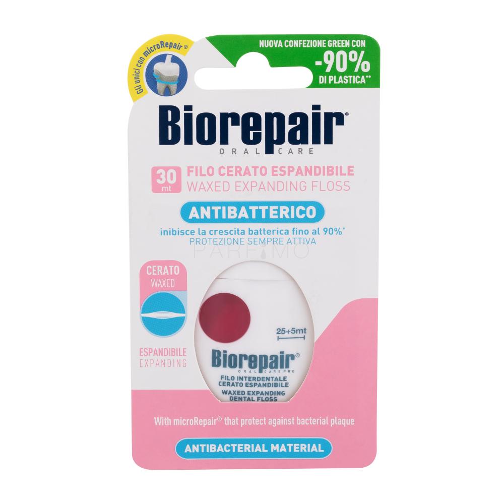 Biorepair Antibacterial Waxed Expanding Floss Zahnseide 1 St.