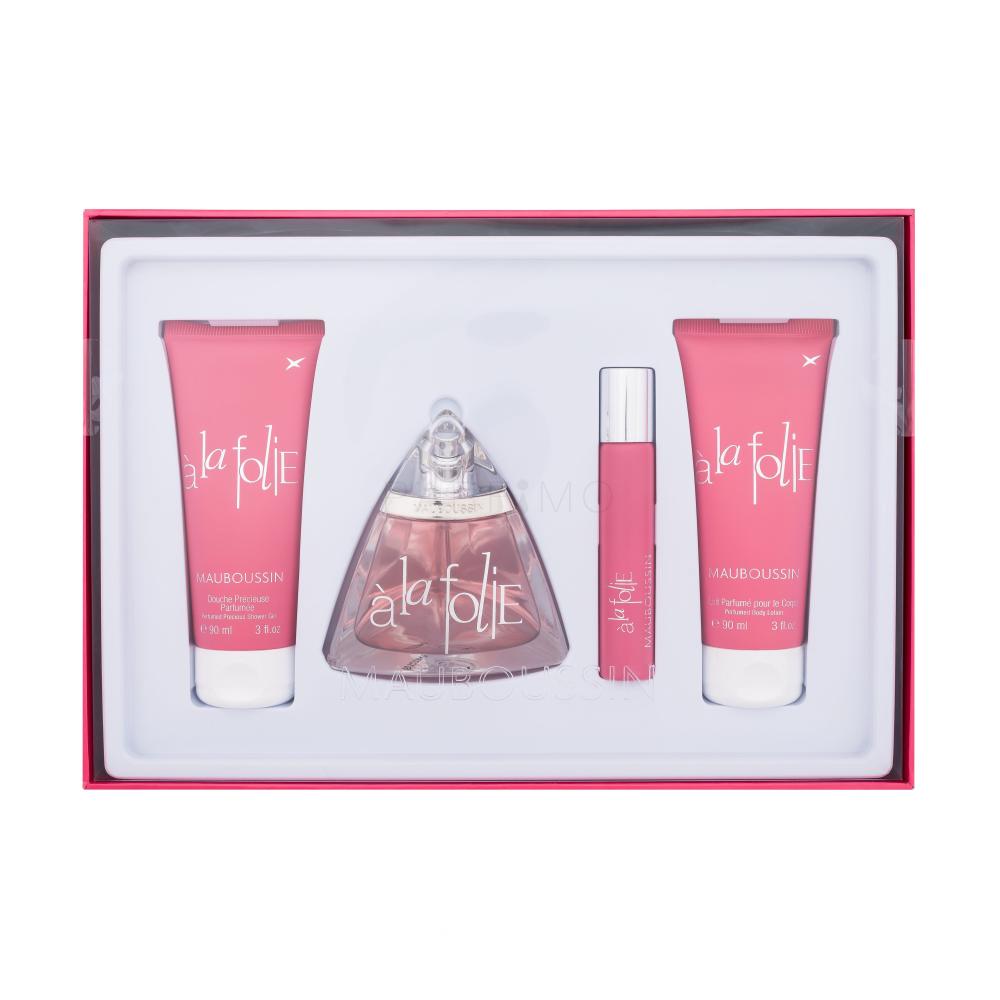 Mauboussin Mauboussin à la Folie Geschenkset Eau de Parfum 100 ml + Duschgel 90 ml + Körperlotion 90 ml + Eau de Parfum 20 ml
