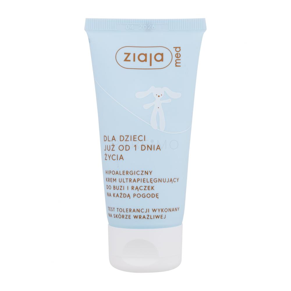 Ziaja Med Kids Hypoallergenic Ultra Soothing Face and Hand Cream Tagescreme für Kinder 50 ml