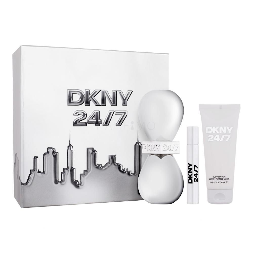 DKNY DKNY 24/7 Geschenkset Eau de Parfum 100 ml + Körperlotion 100 ml + Eau de Parfum 15 ml