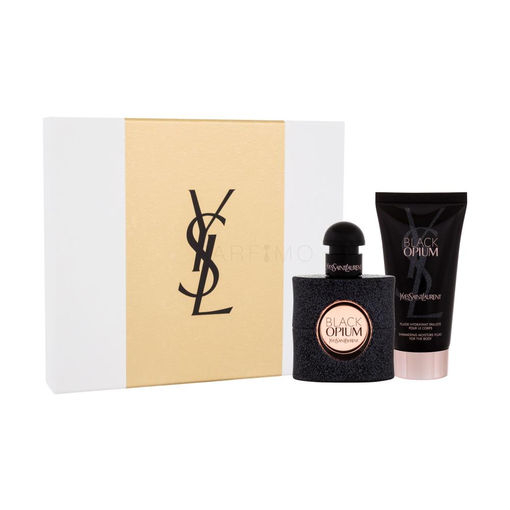 Yves Saint Laurent Black Opium Geschenkset Edp 30ml + 50ml Körper Hydratation Pflege