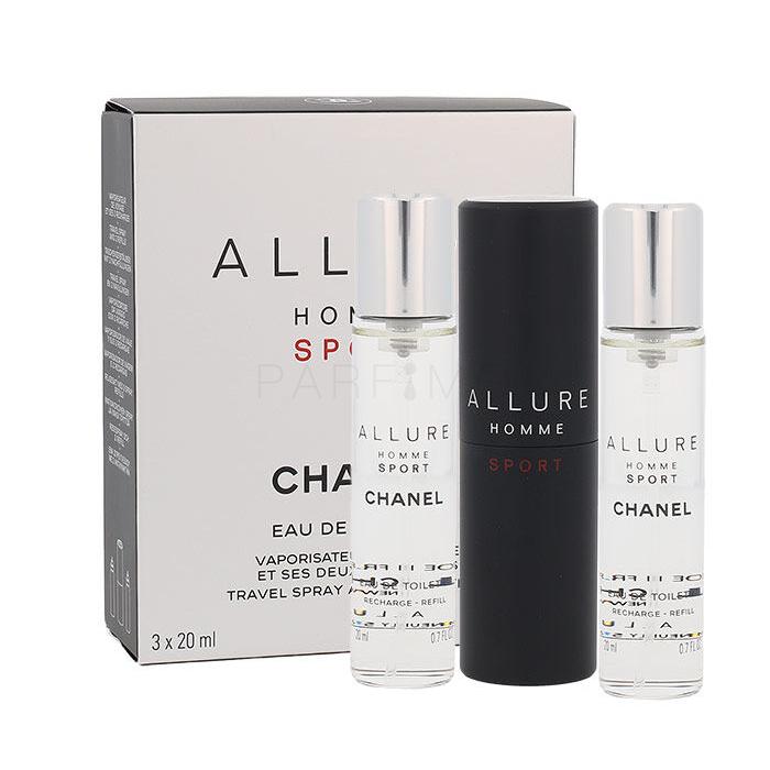 Chanel Allure Homme Sport Eau de Toilette für Herren Twist and Spray 3x20 ml