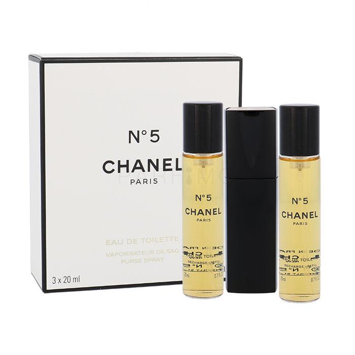 Chanel N°5 3x 20 ml Eau de Toilette für Frauen Twist and Spray 20 ml
