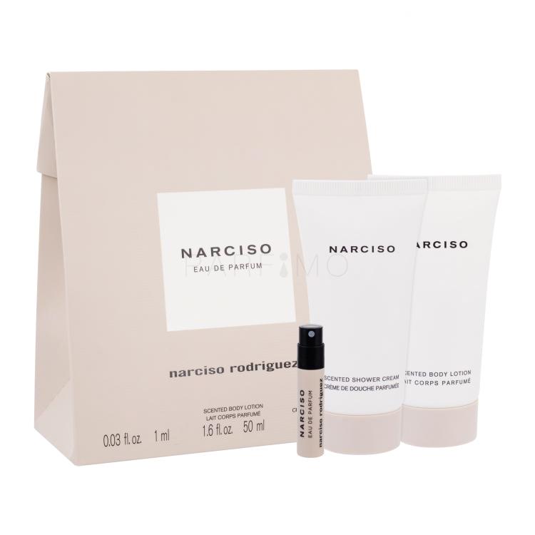 Narciso Rodriguez Narciso Geschenkset Edp 1ml + Körpermilch 50ml + Duschcreme 50ml