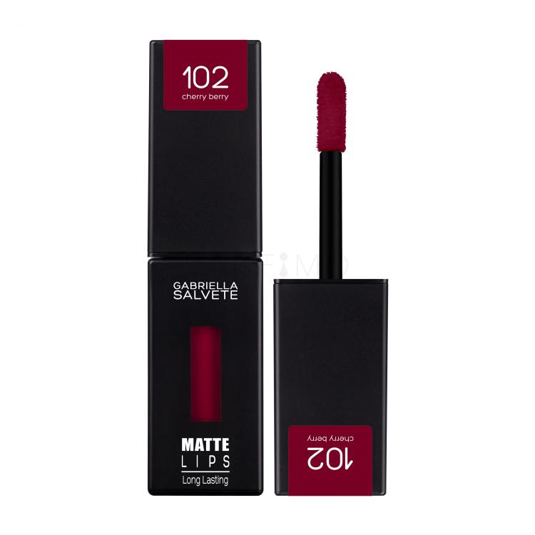 Gabriella Salvete Matte Lips Lippenstift für Frauen 4,5 ml Farbton  102 Cherry Berry