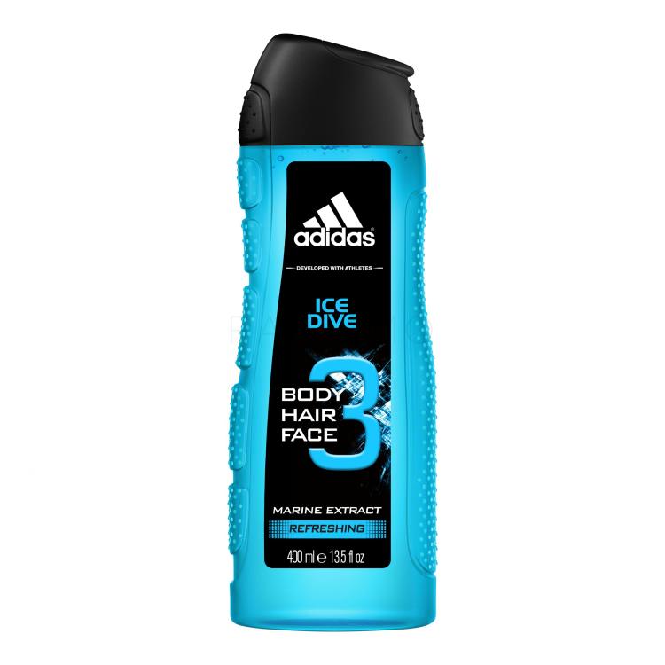 Adidas Ice Dive 3in1 Duschgel für Herren 400 ml