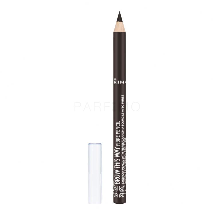Rimmel London Brow This Way Fibre Pencil Augenbrauenstift für Frauen 1,08 g Farbton  003 Dark