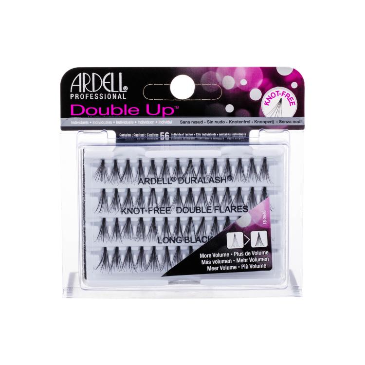 Ardell Double Up Duralash Knot-Free Double Flares Falsche Wimpern für Frauen 56 St. Farbton  Long Black