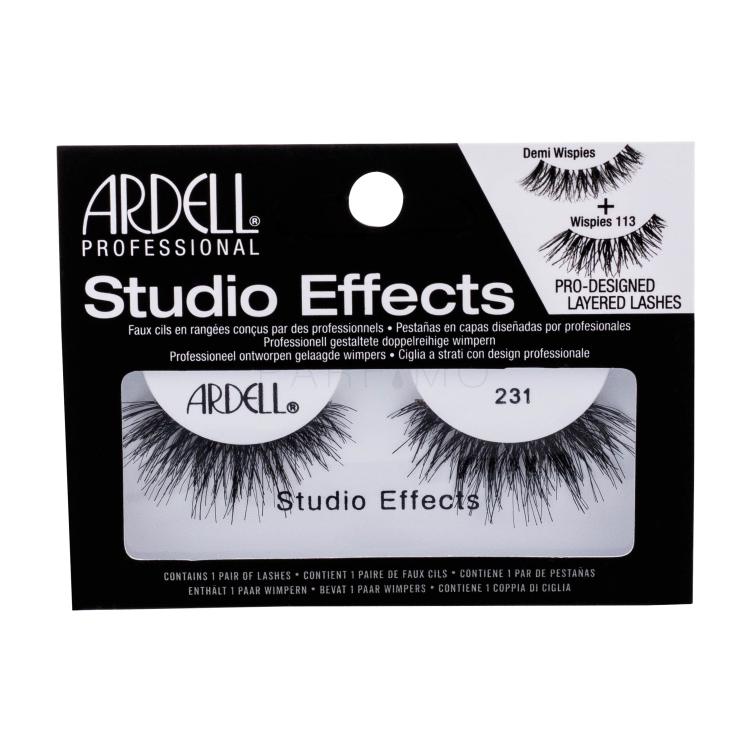 Ardell Studio Effects 231 Wispies Falsche Wimpern für Frauen 1 St. Farbton  Black
