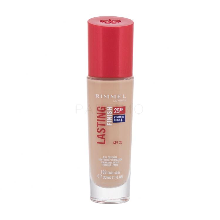 Rimmel London Lasting Finish 25H SPF20 Foundation für Frauen 30 ml Farbton  103 True Ivory