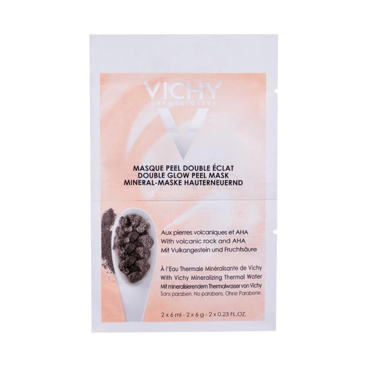 Vichy Double Glow Peel Mask Gesichtsmaske für Frauen 2x6 ml
