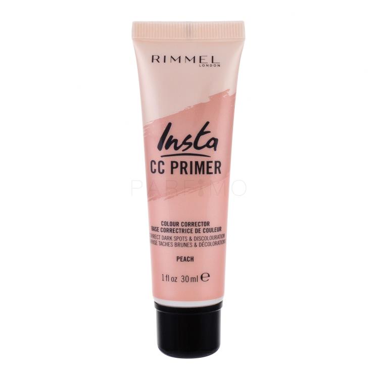 Rimmel London Insta CC Primer Make-up Base für Frauen 30 ml Farbton  Peach