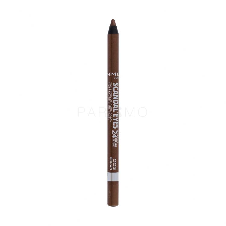 Rimmel London Scandaleyes Kajal 24HR Kajalstift für Frauen 1,3 g Farbton  003 Brown