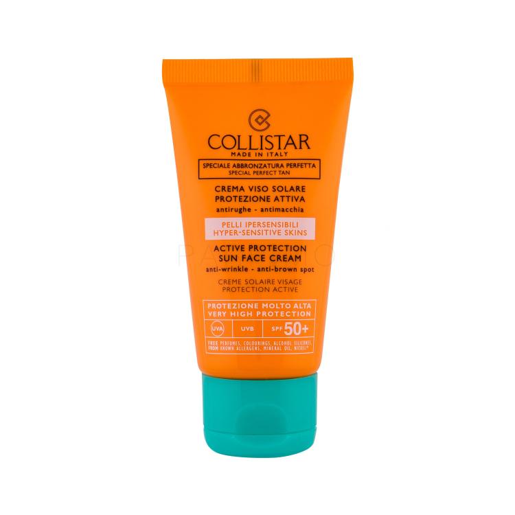 Collistar Special Perfect Tan Active Protection Sun Face SPF50+ Sonnenschutz fürs Gesicht für Frauen 50 ml