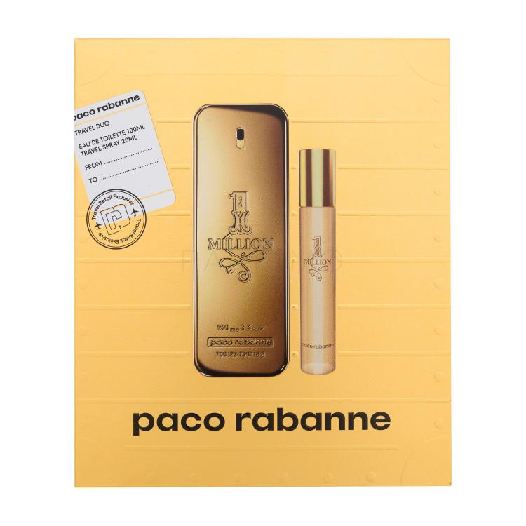 Paco Rabanne 1 Million Geschenkset Edt 100 ml + Edt 20 ml