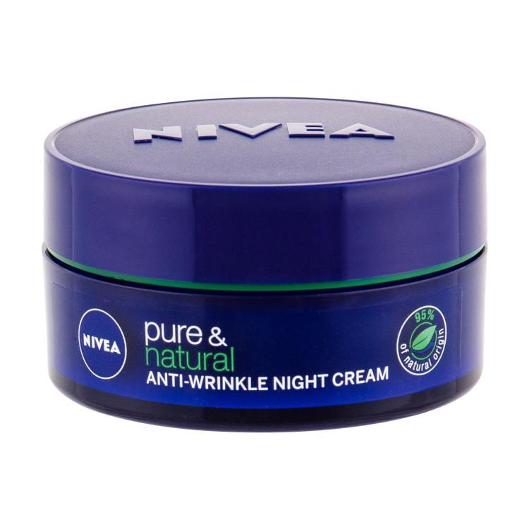 Nivea Pure &amp; Natural Anti-Wrinkle Nachtcreme für Frauen 50 ml