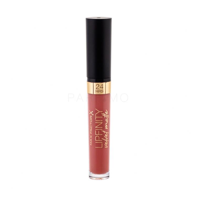 Max Factor Lipfinity Velvet Matte 24HRS Lippenstift für Frauen 3,5 ml Farbton  015 Nude Silk