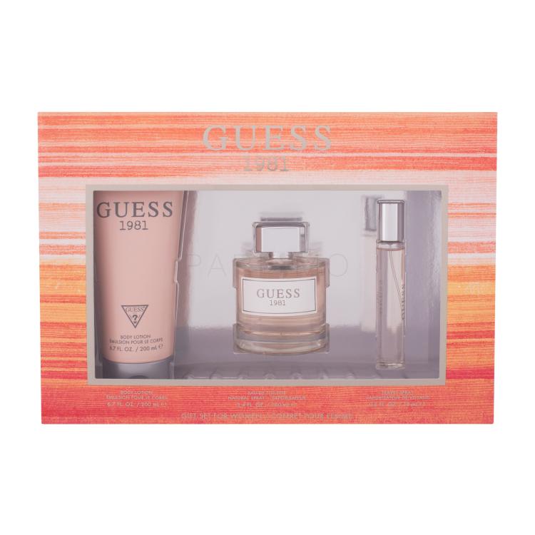 GUESS Guess 1981 Geschenkset Edt 100 ml + Edt 15 ml + Körperlotion 200 ml