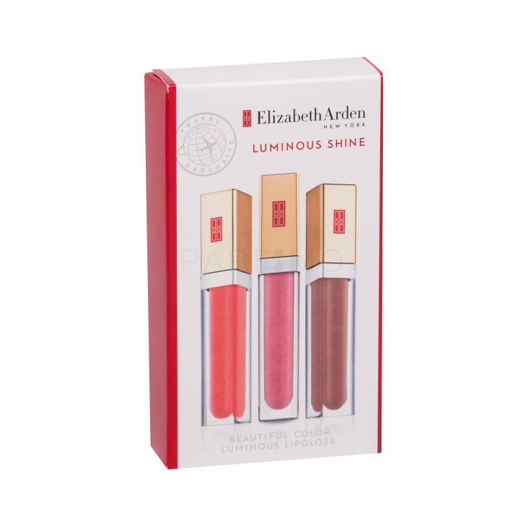 Elizabeth Arden Beautiful Color Luminous Geschenkset Lipgloss 6,5 ml + Lipgloss 6,5 ml Sweet Pink + Lipgloss 6,5 ml Latte