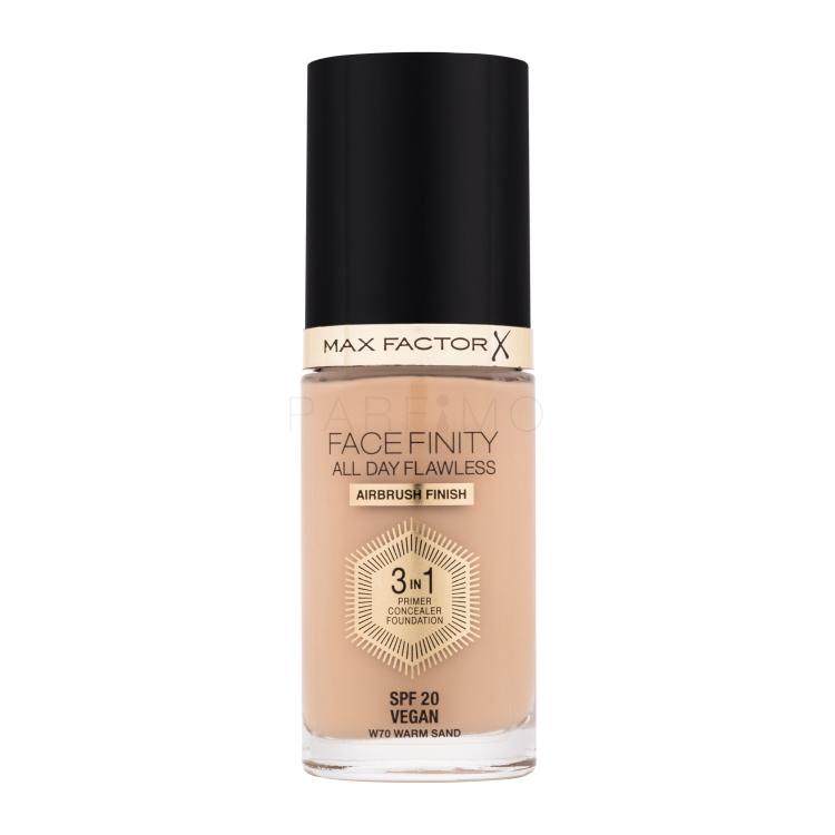 Max Factor Facefinity All Day Flawless SPF20 Foundation für Frauen 30 ml Farbton  W70 Warm Sand