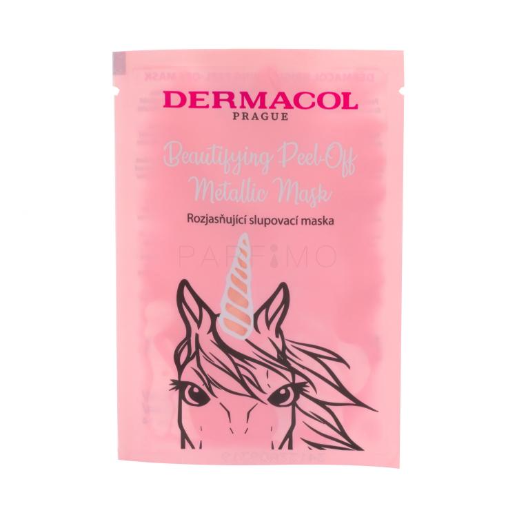 Dermacol Beautifying Peel-off Metallic Mask Brightening Gesichtsmaske für Frauen 15 ml