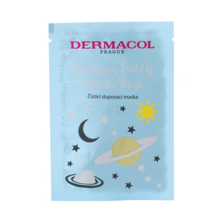 Dermacol Beautifying Peel-off Metallic Mask Cleansing Gesichtsmaske für Frauen 15 ml