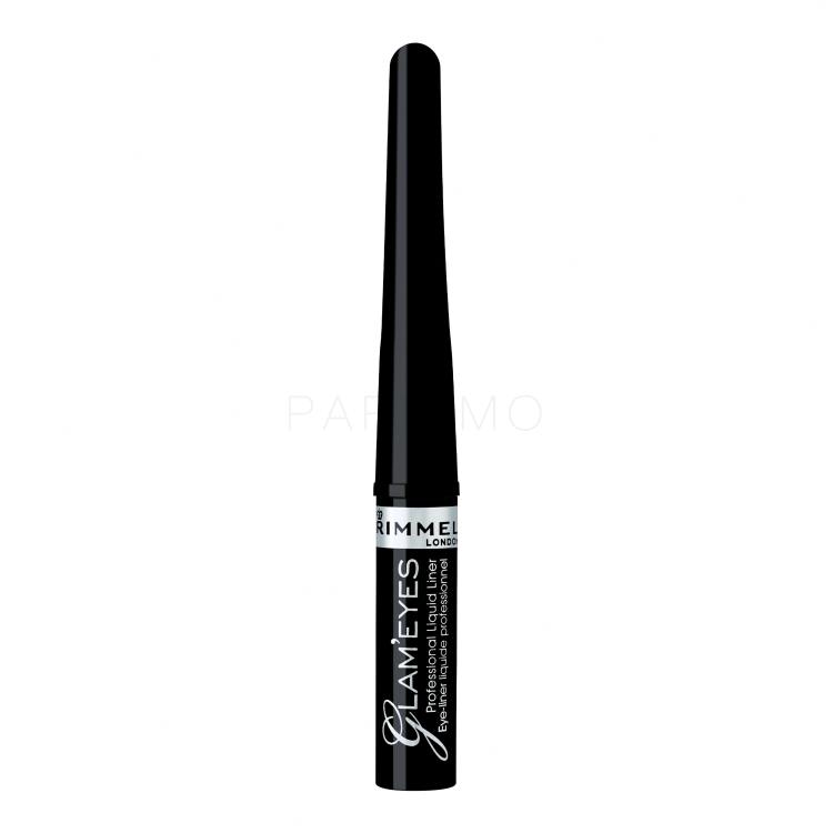 Rimmel London Glam Eyes Eyeliner für Frauen 3,5 ml Farbton  001 Black Glamour