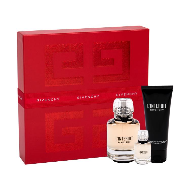 Givenchy L&#039;Interdit Geschenkset Edp 80 ml + Körpermilch 75 ml + Edp 10 ml