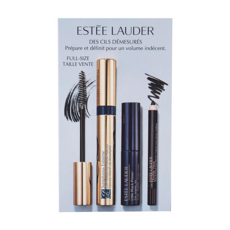 Estée Lauder Sumptuous Extreme Geschenkset Mascara 8 ml + Mascara Base Little Black Primer 2,8 ml + Eyeliner Double Wear 0,8 g 01 Onyx