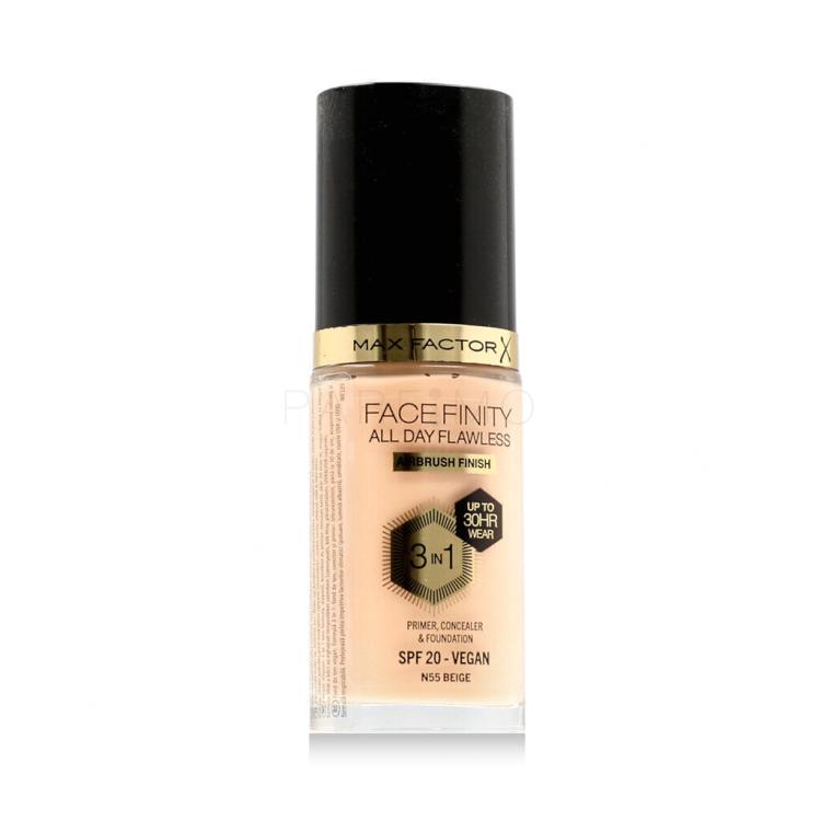 Max Factor Facefinity All Day Flawless SPF20 Foundation für Frauen 30 ml Farbton  N55 Beige