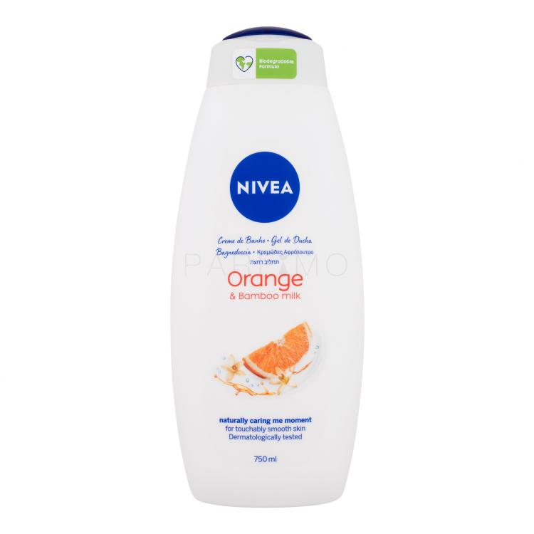 Nivea Orange &amp; Bamboo Milk Duschgel für Frauen 750 ml