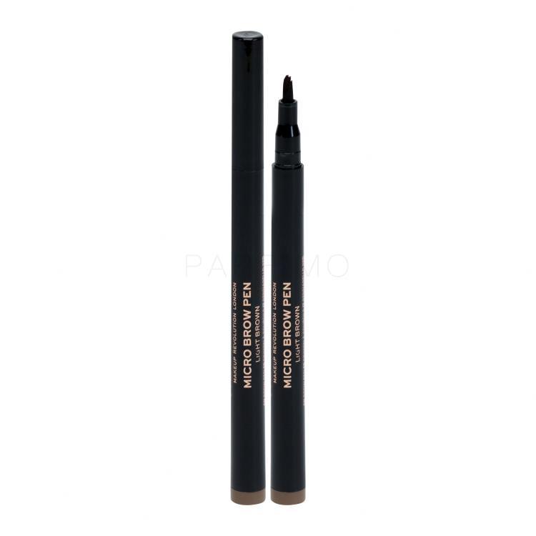 Makeup Revolution London Micro Brow Pen Augenbrauenstift für Frauen 1 ml Farbton  Light Brown