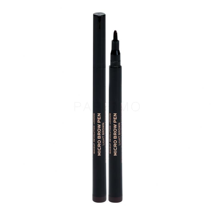 Makeup Revolution London Micro Brow Pen Augenbrauenstift für Frauen 1 ml Farbton  Dark Brown