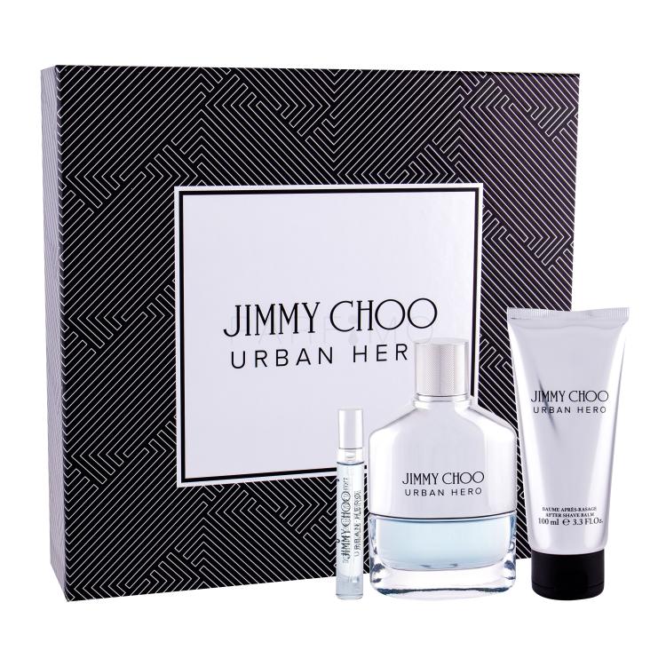 Jimmy Choo Urban Hero Geschenkset Edp 100 ml + Edp 7,5 ml + After Shave Balsam 100 ml
