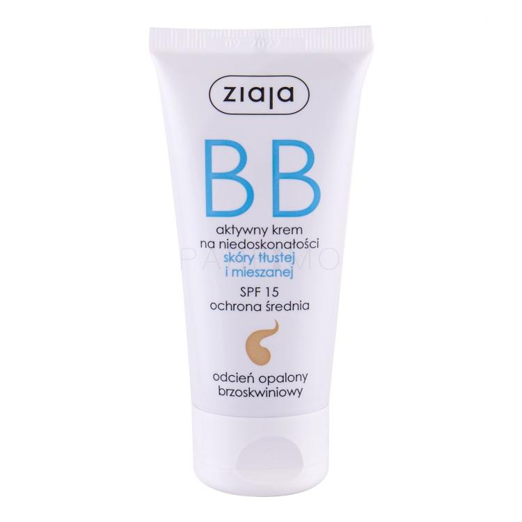 Ziaja BB Cream Oily and Mixed Skin SPF15 BB Creme für Frauen 50 ml Farbton  Dark