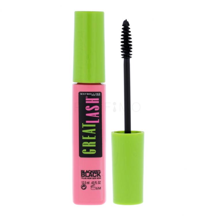 Maybelline Great Lash Mascara für Frauen 12,5 ml Farbton  Blackest Black