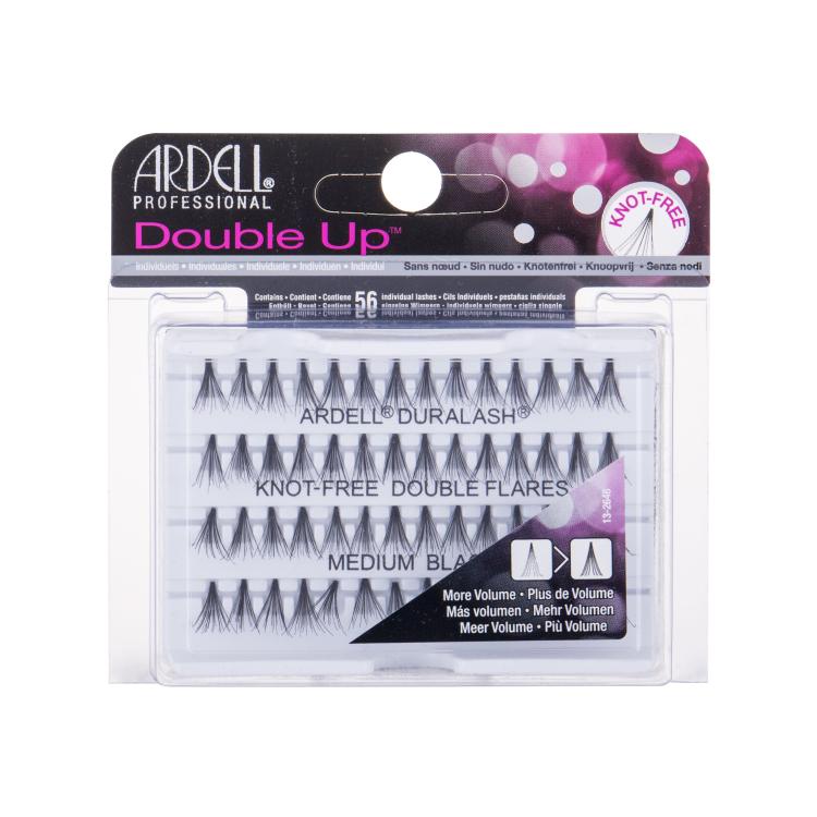 Ardell Double Up Duralash Knot-Free Double Flares Falsche Wimpern für Frauen 56 St. Farbton  Medium Black