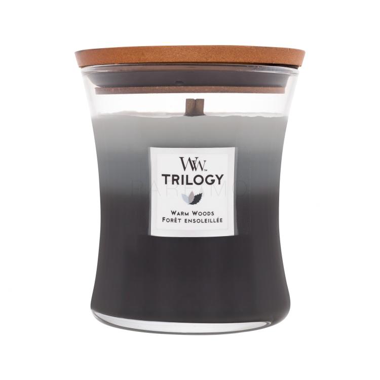 WoodWick Trilogy Warm Woods Duftkerze 275 g