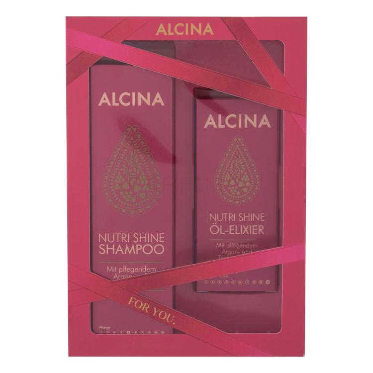 ALCINA Nutri Shine Geschenkset Shampoo 250 ml + Öl-Elixier 50 ml