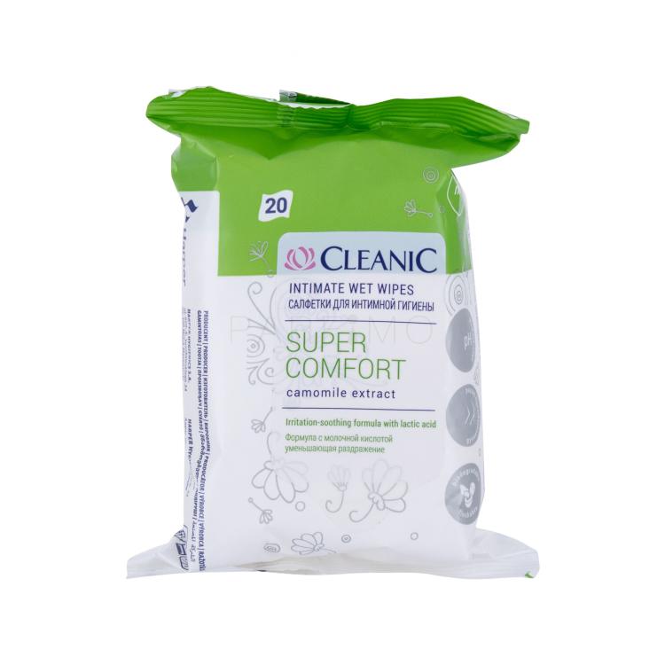 Cleanic Super Comfort Camomile Intimhygiene für Frauen 20 St.