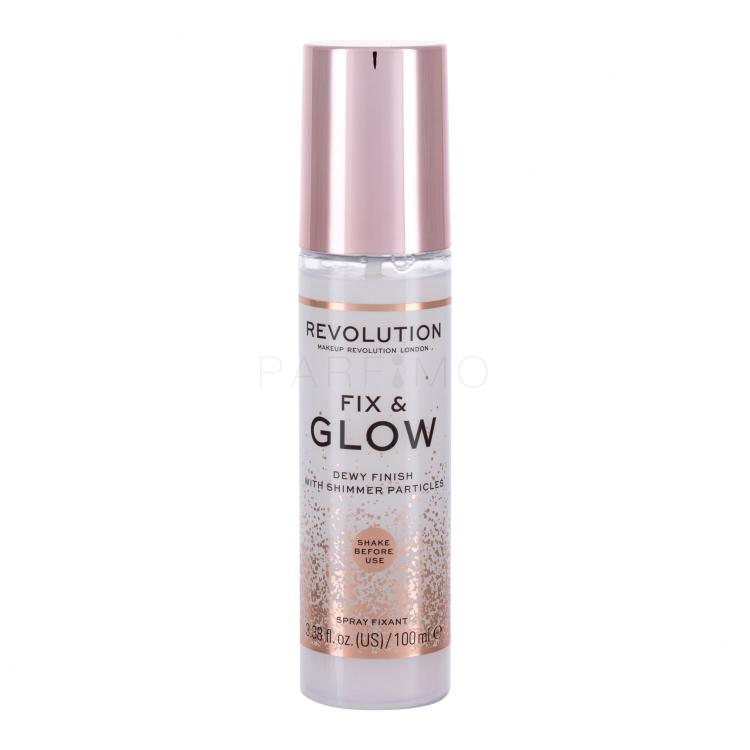 Makeup Revolution London Fix &amp; Glow Dewy Finish Make-up Fixierer für Frauen 100 ml